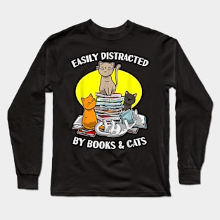 Cat Eacher Librarian Bookworm  Gift   Kids Long Sleeve T-Shirt